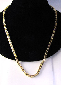 Napier Necklace Vintage Gold Metal Link Chain 24" Long - 2913