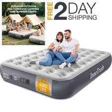 Air Mattress Queen Inflatable Bed With Built In Pump For Indoor Outdoor Camping