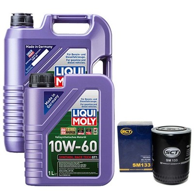 Motoröl Set MOS2 Leichtlauf 10W-40 6 Liter + Ölfilter für Rover 800 Toyota Hiace
