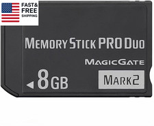 MS 8GB Memory Stick PRO Duo Mark 2 for PSP Accessories MS Memory Cards  