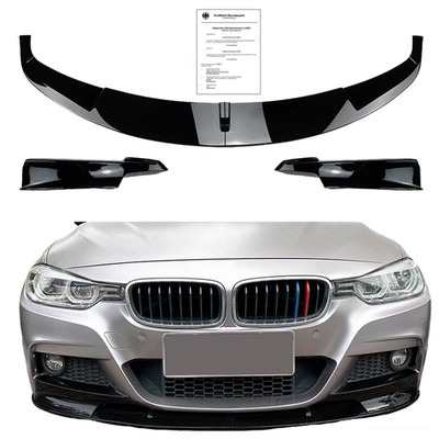 Frontspoiler Spoiler Lippe schwarz glänzend mit ABE Für BMW 3er F30 F31 2011-19