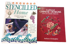 Kreatives Musterbuch - Schablonenhaus & chinesisches Design B&uuml;gelbild Transfers