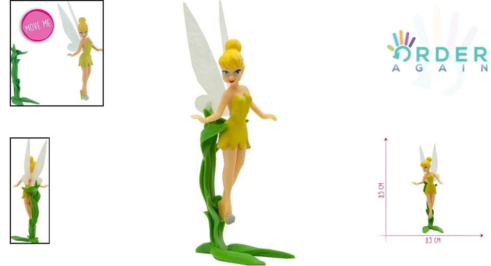 Figura de acción Campanilla 3,15 pulgadas pintada a mano coleccionable para edades 3+ Foto 2 de 4