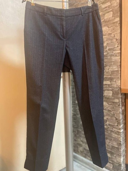 Women Peserico Trousers Grey Viscose 42 / XL / 50