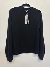 Smartwool XL Cozy Lodge Bell Sleeve Sweater Sweater Women's Black