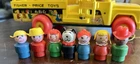 Vintage Little People School Bus #192 W/ 7 Orig Wood Body Figures