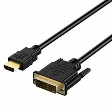 DVI2HDMI HDMI to DVI-D Monitor Display Adapter Cable Male/Male HD HDTV 6 FT
