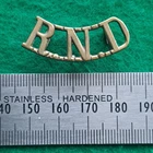 WW1 British Royal Naval Division RND Shoulder Title Badge