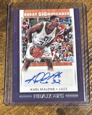 2019-20 Hoops Great Significance GS-KML Karl Malone HOF JAZZ Auto
