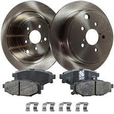 Rear Brake Dis Rotor and Pad Kit For 2010-2014 Subaru Outback 2008-2014 Impreza