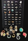 Vintage/Modern Estate Costume Jewelry LOT 68 RINGS & COCKTAIL Rings ALL Wearable