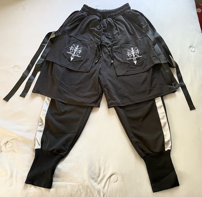 NEVSTUDIO NEV Fake Two Cargo Pants - Black (Medium 30)