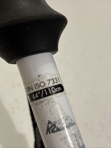 K2 Style Seven Composite Ski Poles White Black  44” 110cm - Picture 3 of 9