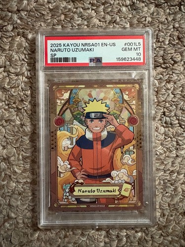 KAYOU 2025 NRSA01 EN-US Naruto Uzumaki SP #001L5 PSA 10 Gem Mint Card