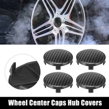 4 Pcs 67mm 68mm Wheel Center Hub Caps Hubcaps Covers Universal for Car Black