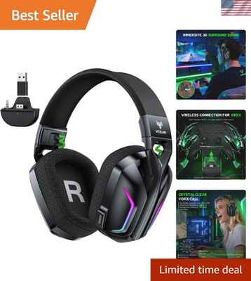 Wireless Gaming Headset for Xbox Series X|S, 2.4GHz Ultra-Low Latency Headset...