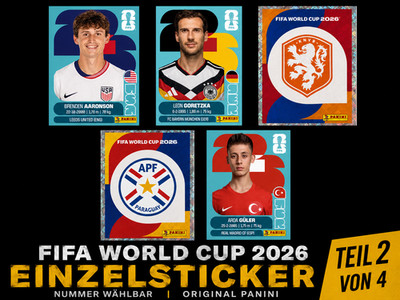 Panini FIFA WM 2026 Sticker Einzelsticker Auswahl   Nummer wählbar Teil 2/4