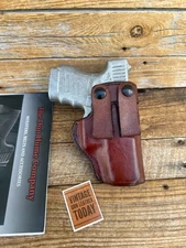 Vintage Don Hume H715 364-45 Brown Leather Open Top IWB Holster For GLOCK G36