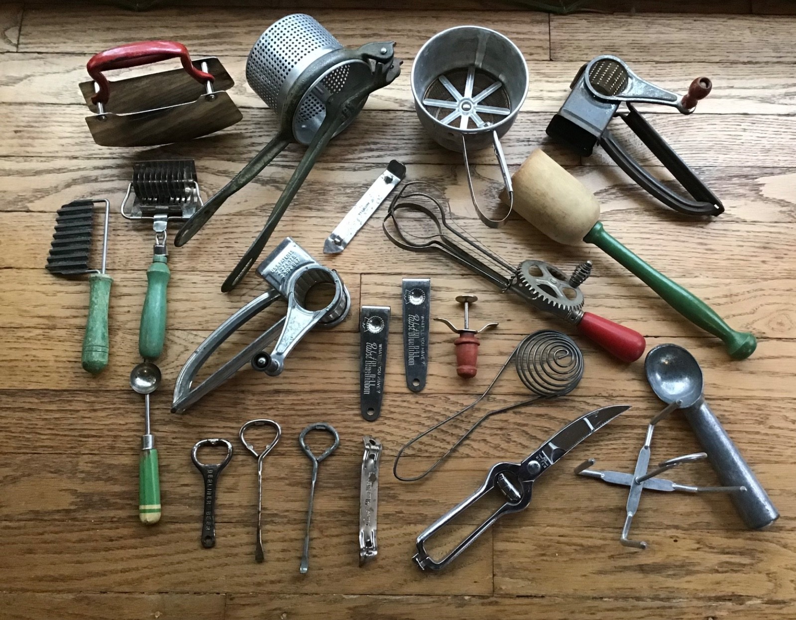 Vintage Rustic Kitchen Utensil Lot Farmhouse Look Cottagecore Decor Primitive