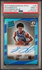 2017 Panini Donruss Optic De'Aaron Fox Blue Rookie Auto #196 PSA 9 /49 *