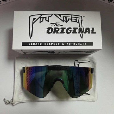Pit Viper The Blacking Out Original 2.0/Ballistic Blue Green Lens WIDE NIB
