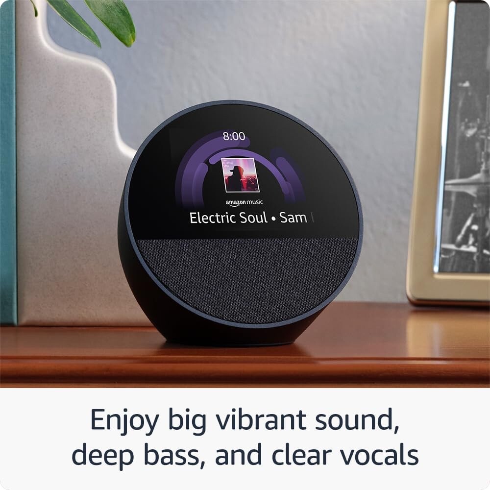All-new Amazon Echo Spot (2024 release), Bedside smart alarm