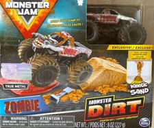 MONSTER JAM Truck 1:64 Monster Dirt ZOMBIE Starter Set Kinetic Sand NEW 
