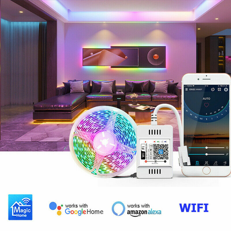 DC5-24V WIFI LED Controller+28keys Remote for WS2812B 2811 RGB ...