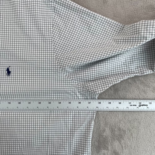 Polo Ralph Lauren Classic Fit Shirt Men 2XL Grey Gingham Stretch Poplin NWOT - Picture 5 of 9