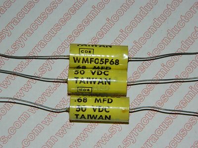 WMF05P68 / .68mf 50V Film Cap /  Cornell Dubilier /  Lot of 3 pieces