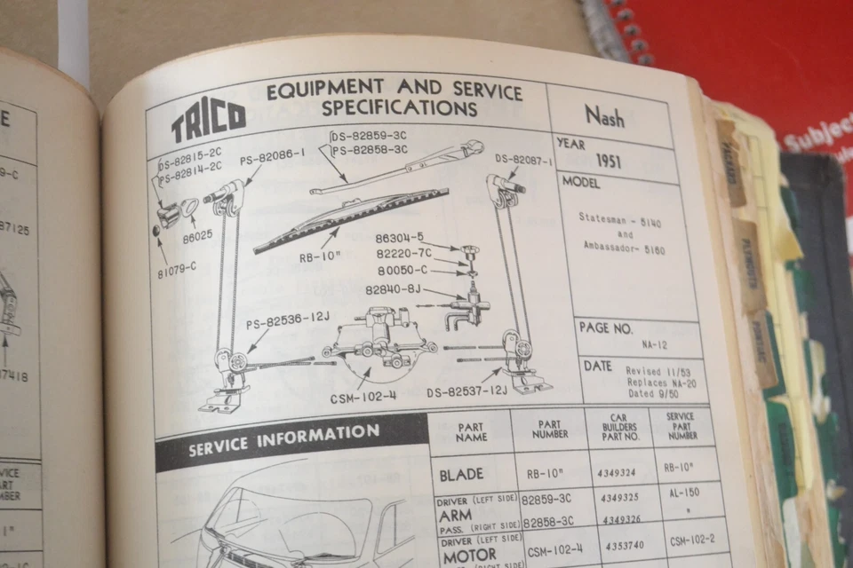 1951 52 53 Nash Ambassador & Statesman Windshield Wiper Control Switch NOS Trico - Image 3 of 4