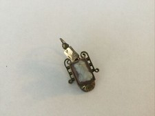 Victorian Gold Filled Hardstone Cameo Drop Earring Single
