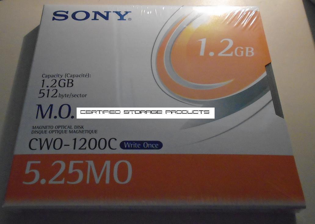 NEW 1/PK Sony CWO-1200C Write Once MO Optical Disk WORM