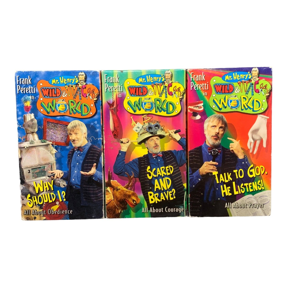 Mr. Henry's Wild & Wacky World Vhs Set 1-3 Obedience Courage