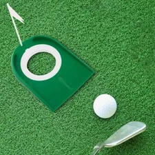 Indoor Outdoor Golf Putting Cup With Hole Flag Training Putter Golf Practice Aid