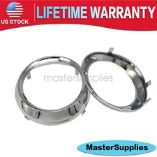 Pair Fog Light Lamp Bezel Cover Chrome Trim Rings For Toyota Sienna SE 11-17