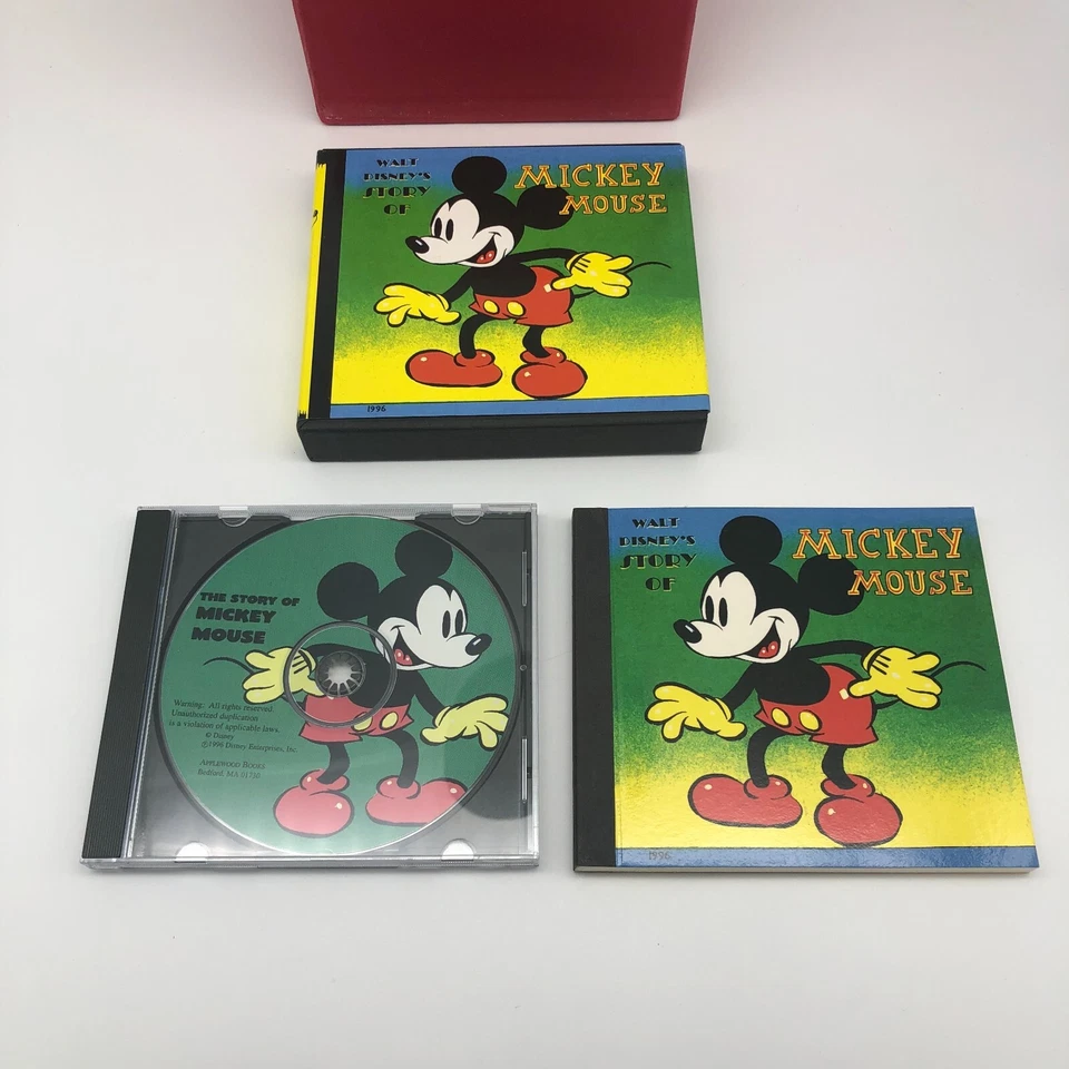 Juego de libros CD de audio de libros Applewood de Mickey Mouse 1996 Walt Disney's Story of...  Foto 3 de 4