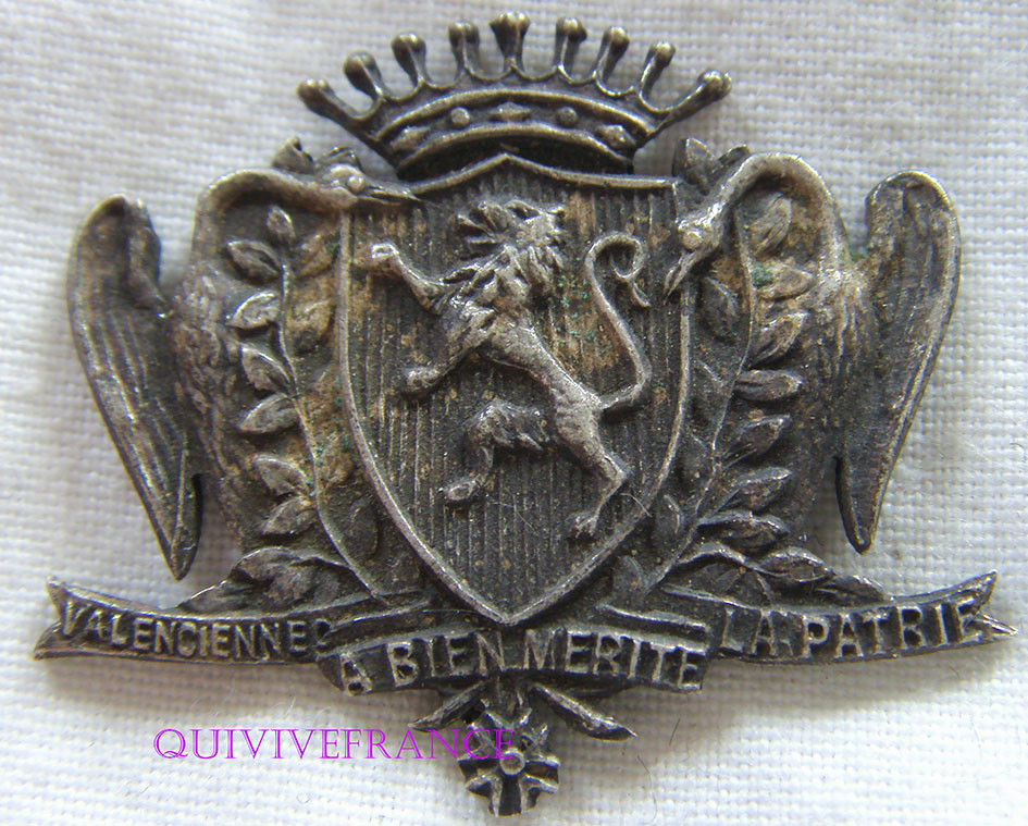 France, Medal, Valenciennes A Bien Mérité De La Patrie Politics Society