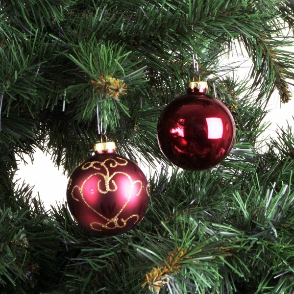 Weihnachtsbaumkugeln 12Er-Set 7Cm Christbaumschmuck Weihnachtsdeko Baumschmuck-image