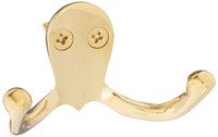 Deltana Wdh15cr003 Solid Brass Coat And Hat Double Hook Pvd Deltana Wdh15cr003 Solid Brass Coat And Hat Double Hook Pvd