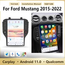 Android11 Tesla Style Smart Radio Gps Vertical Screen For Ford Mustang 2015-2022