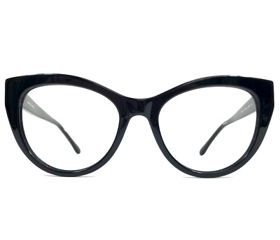 Draper James Eyeglasses Frames DJ7027 001 BLACK Gray Striped Cat Eye 54-19-140
