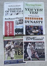 San Francisco Chronicle 2014 Giants Dynasty World Series Paper + More Buster Hug