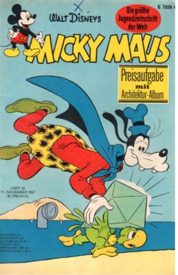 Micky Maus 1967 nr 45 MMK zeitung+Gutschein Z2 ab 5 auktionen portofrei