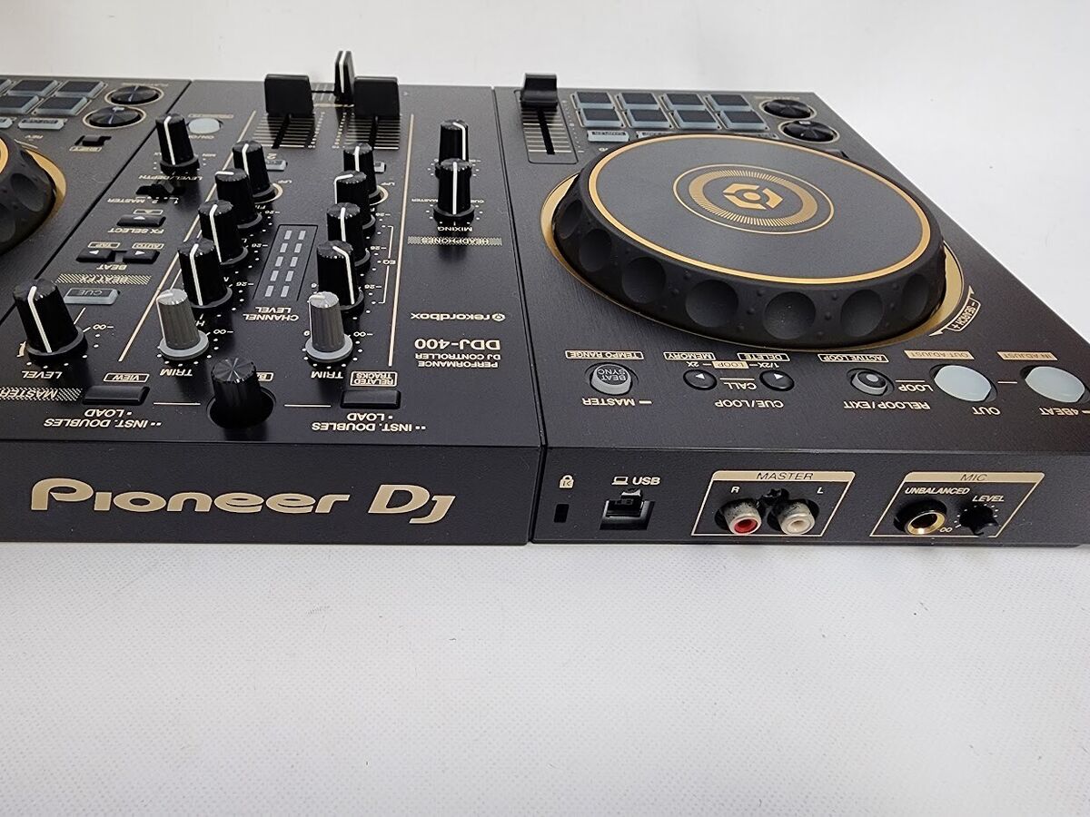 Pioneer DJ DDJ-400-N Gold Limited Color 2-Channel DJ Controller Portable