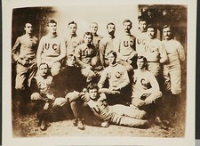 1892 Univ of Chicago Football Team Photo Type 3 Orig Negative, Amos Alonzo Stagg