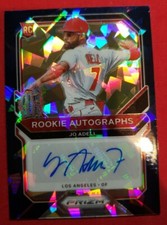 Jo Adell 2021 Panini Prizm BLUE Cracked Ice Auto RA-JOA #'d 18/25 SP Rookie RC