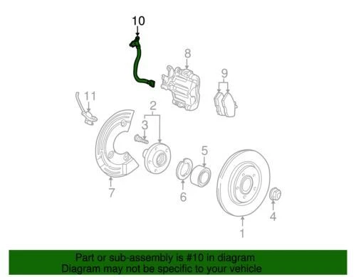 Manguera Flex Original Ford 6W4Z-2A442-BA Foto 2 de 2