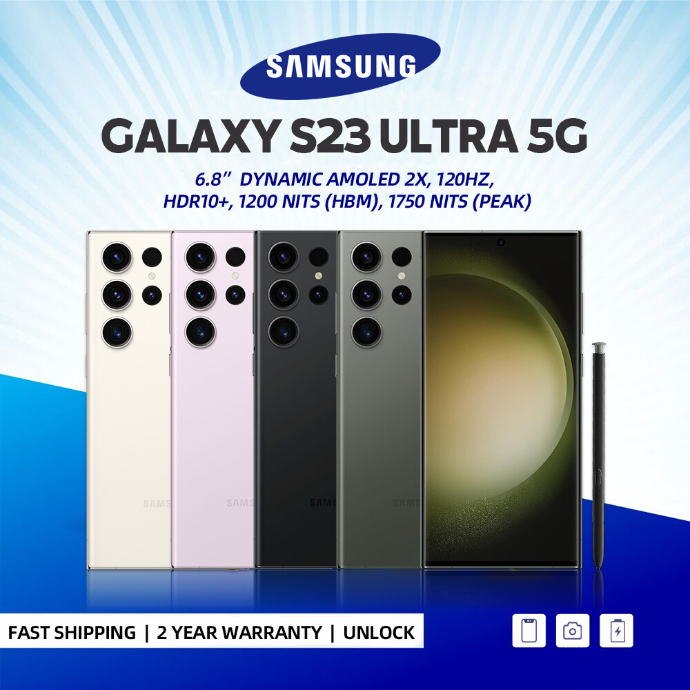 New Sealed Samsung Galaxy S23 Ultra 5G 256GB 512GB Factory
