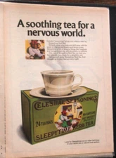 Celestial Seasonings Sleepytime Tea  1982 Vintage Magazine Ad Print wall art